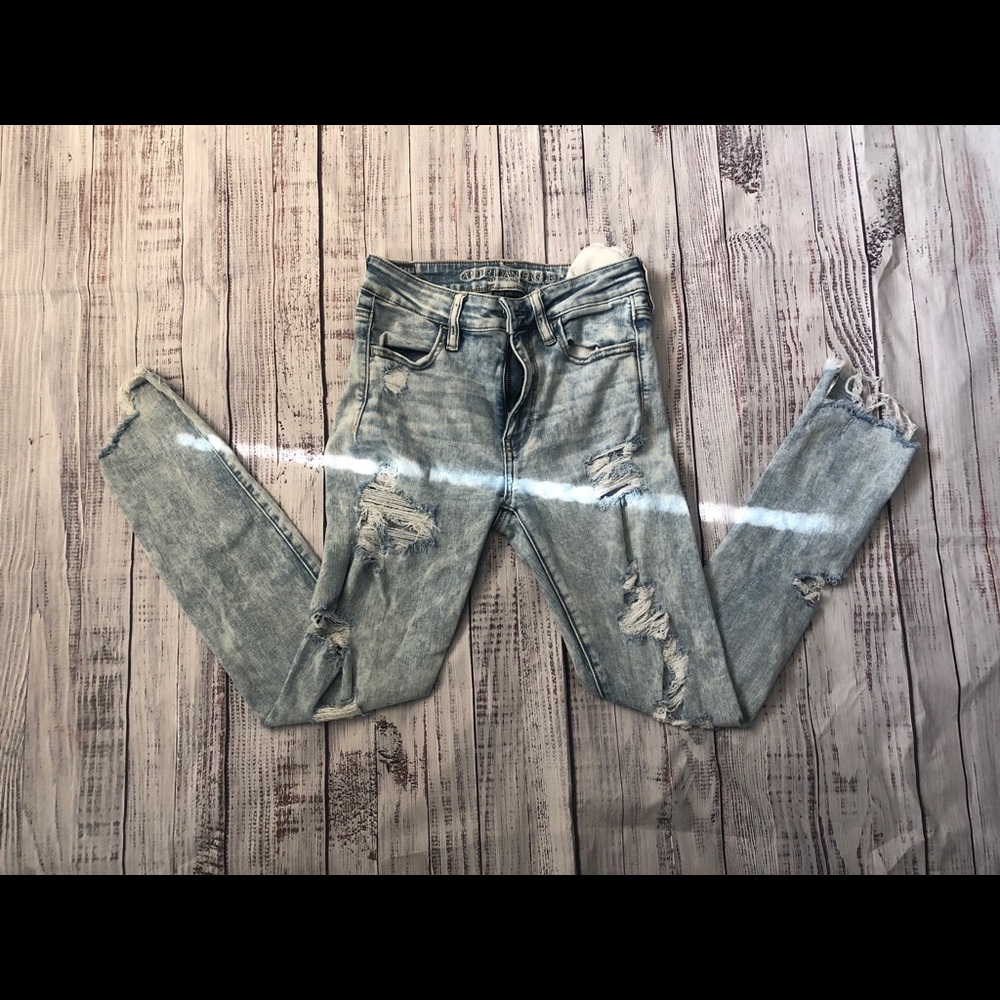 AmericanEagle acid wash jeggings